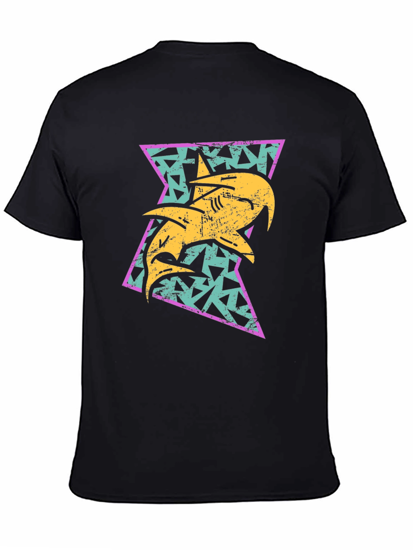Retro Shark Triangle Graphic Tee