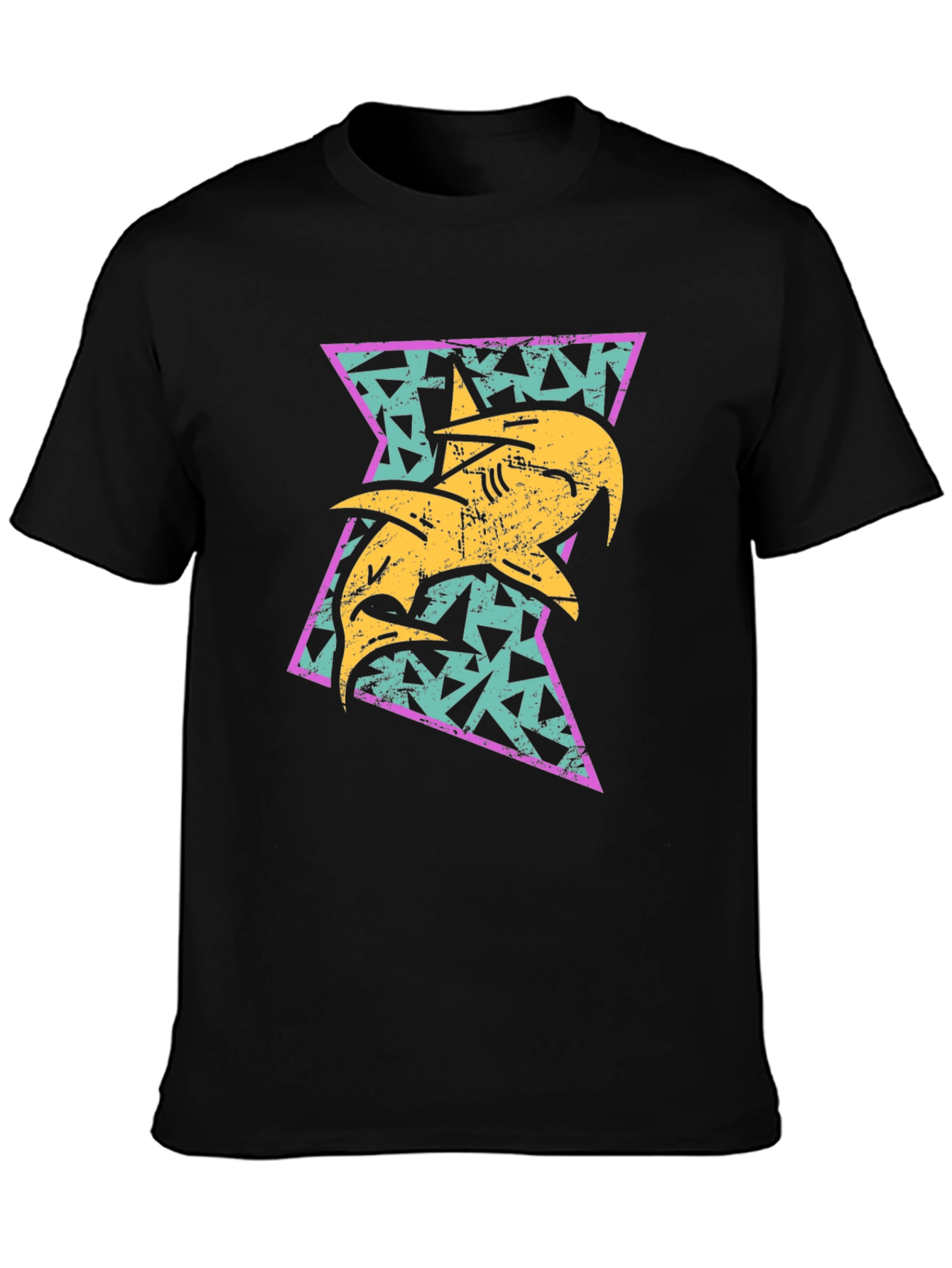 Retro Shark Triangle Graphic Tee