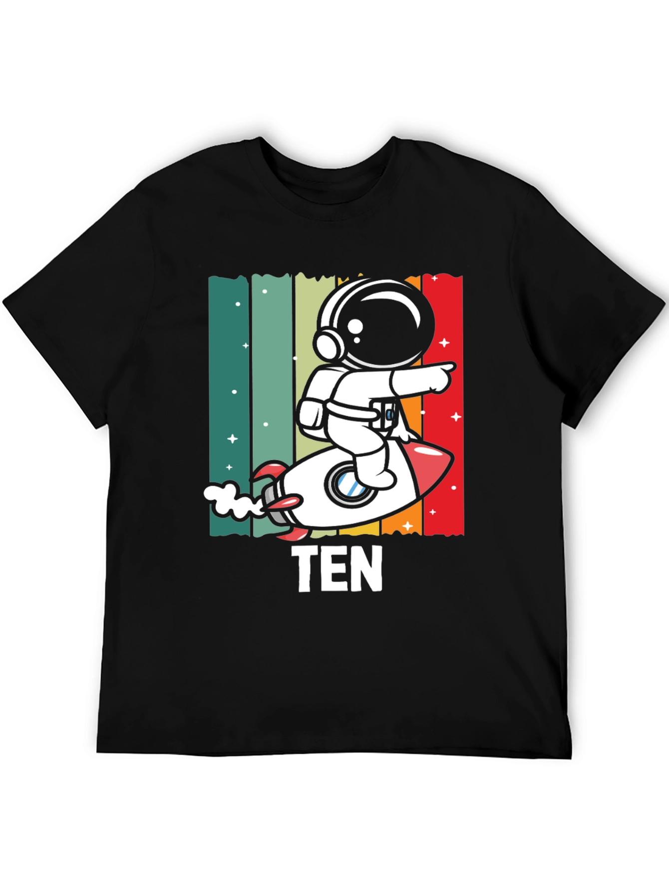 Astronaut TEN Kids Birthday T-Shirt