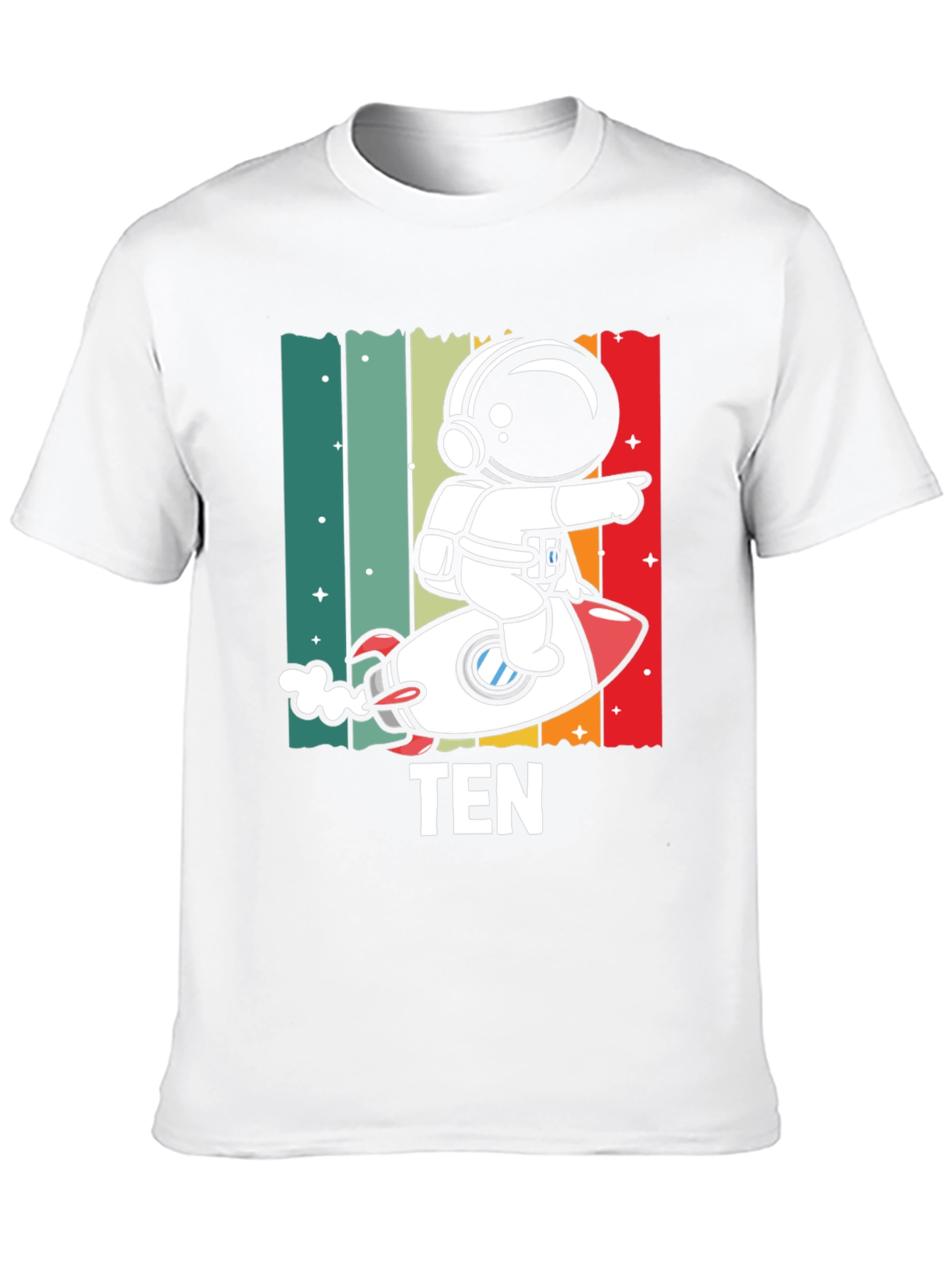 Astronaut TEN Kids Birthday T-Shirt