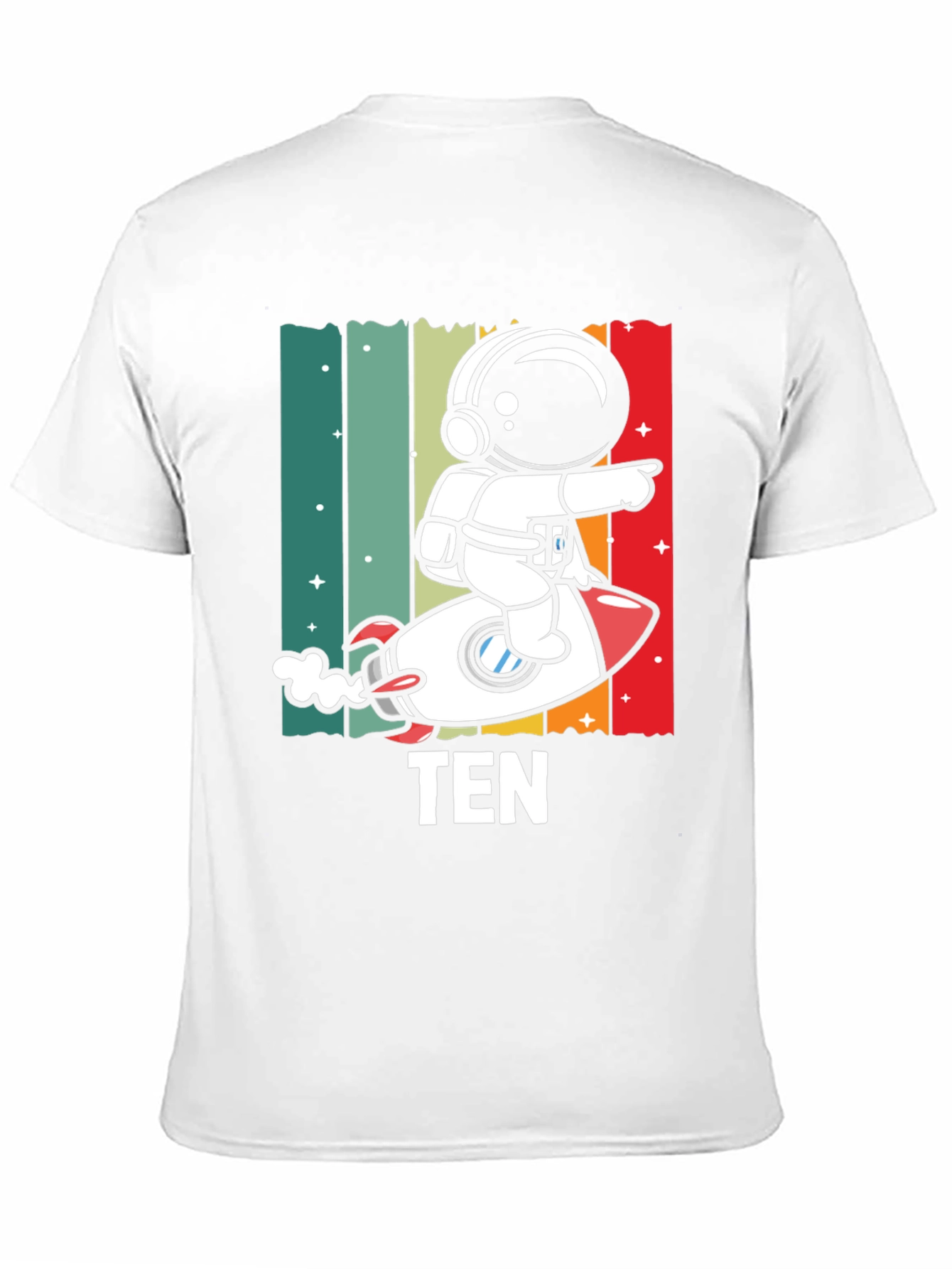 Astronaut TEN Kids Birthday T-Shirt