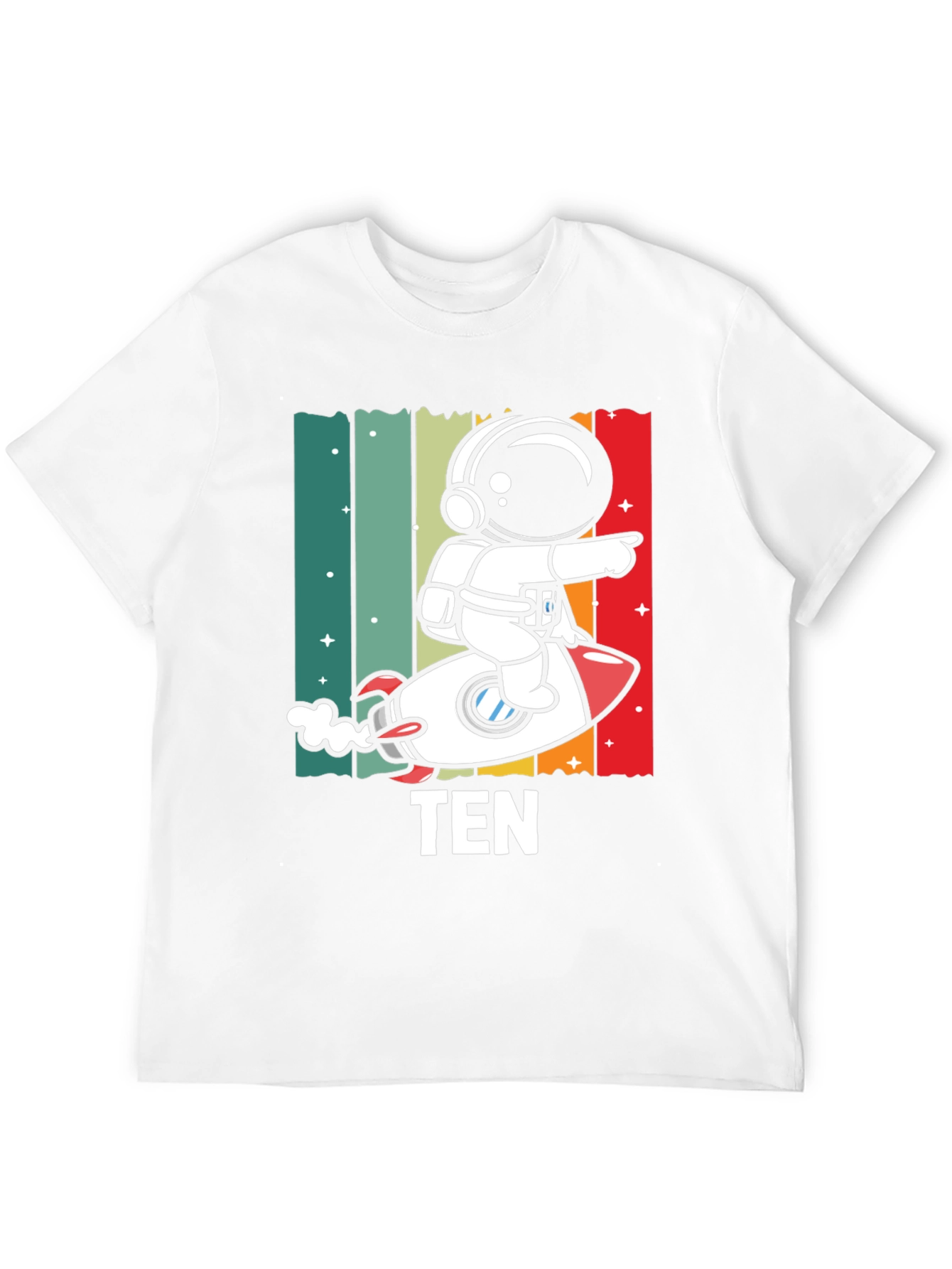 Astronaut TEN Kids Birthday T-Shirt