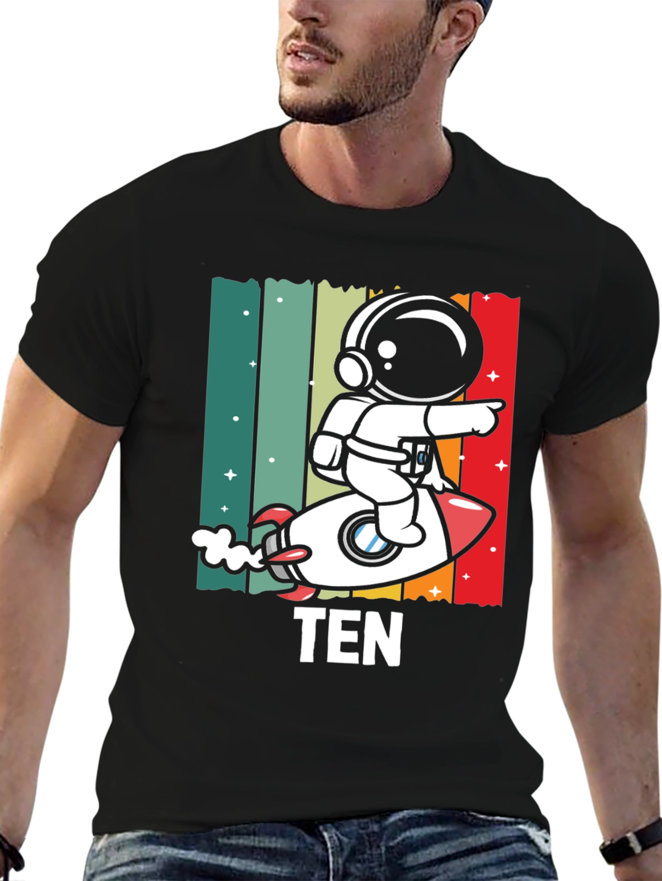 Astronaut TEN Kids Birthday T-Shirt