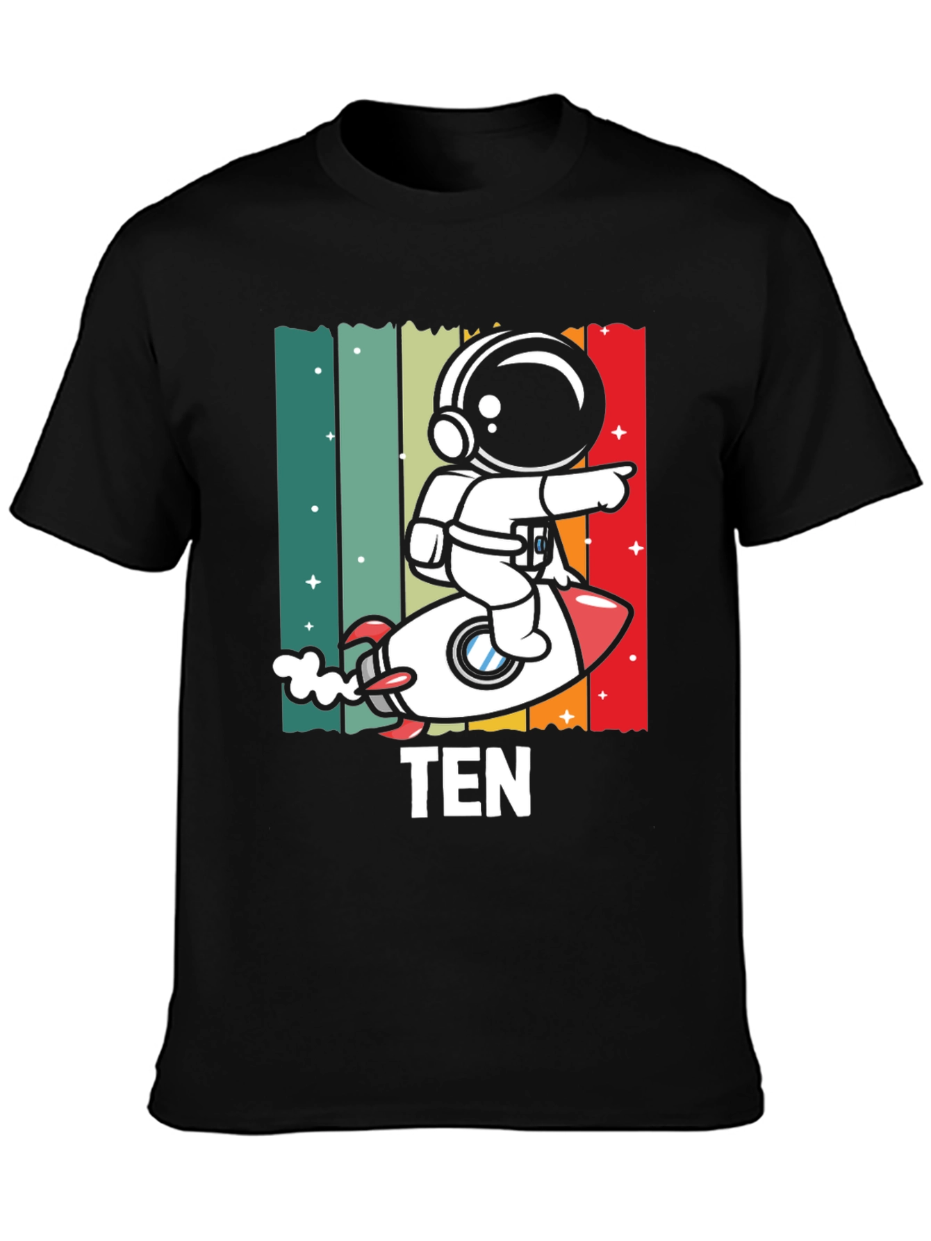 Astronaut TEN Kids Birthday T-Shirt