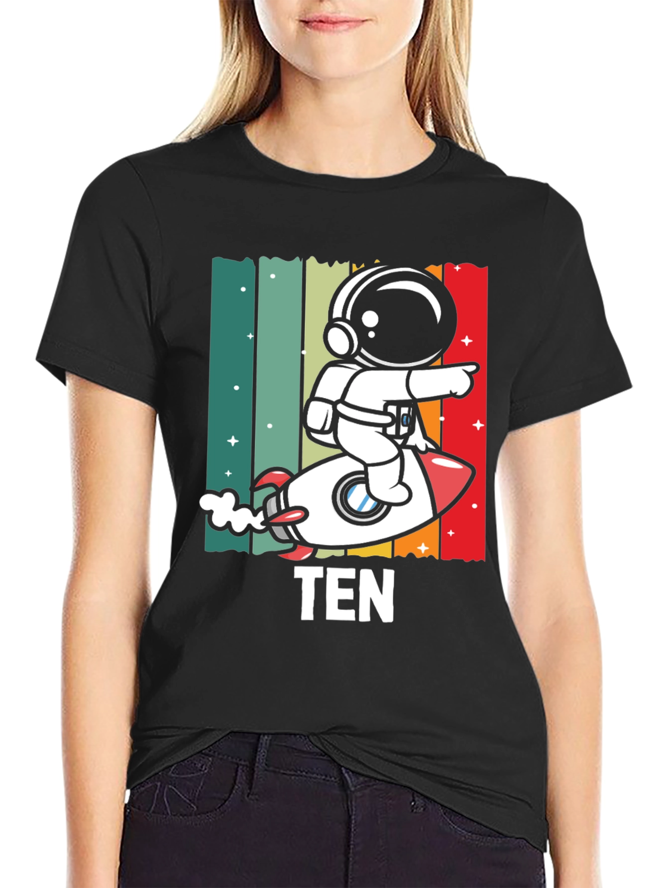 Astronaut TEN Kids Birthday T-Shirt