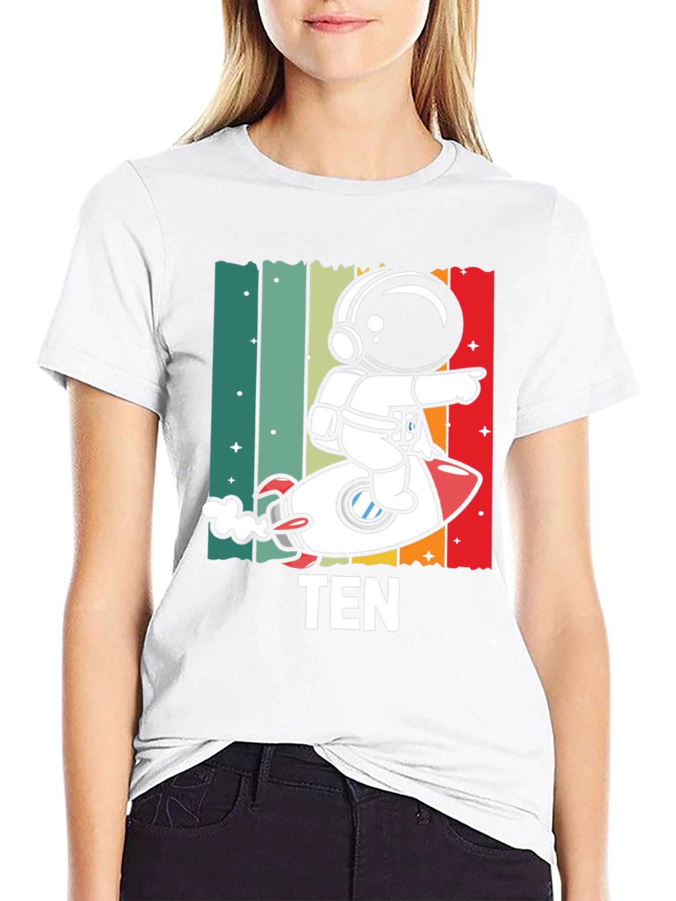 Astronaut TEN Kids Birthday T-Shirt