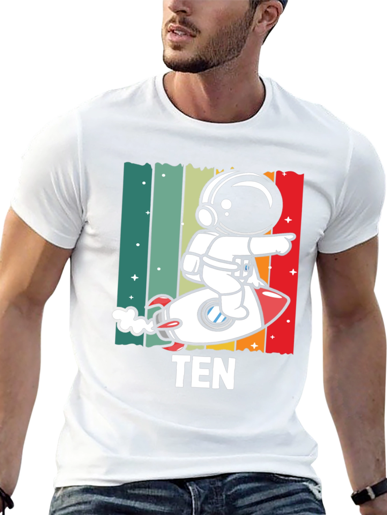 Astronaut TEN Kids Birthday T-Shirt