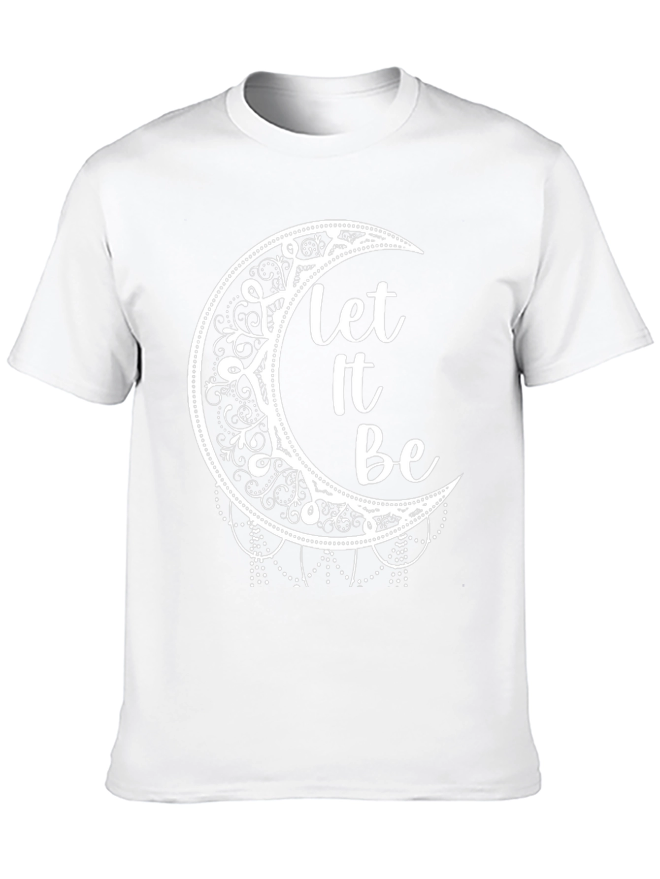 Let It Be Moon Graphic Tee - Black