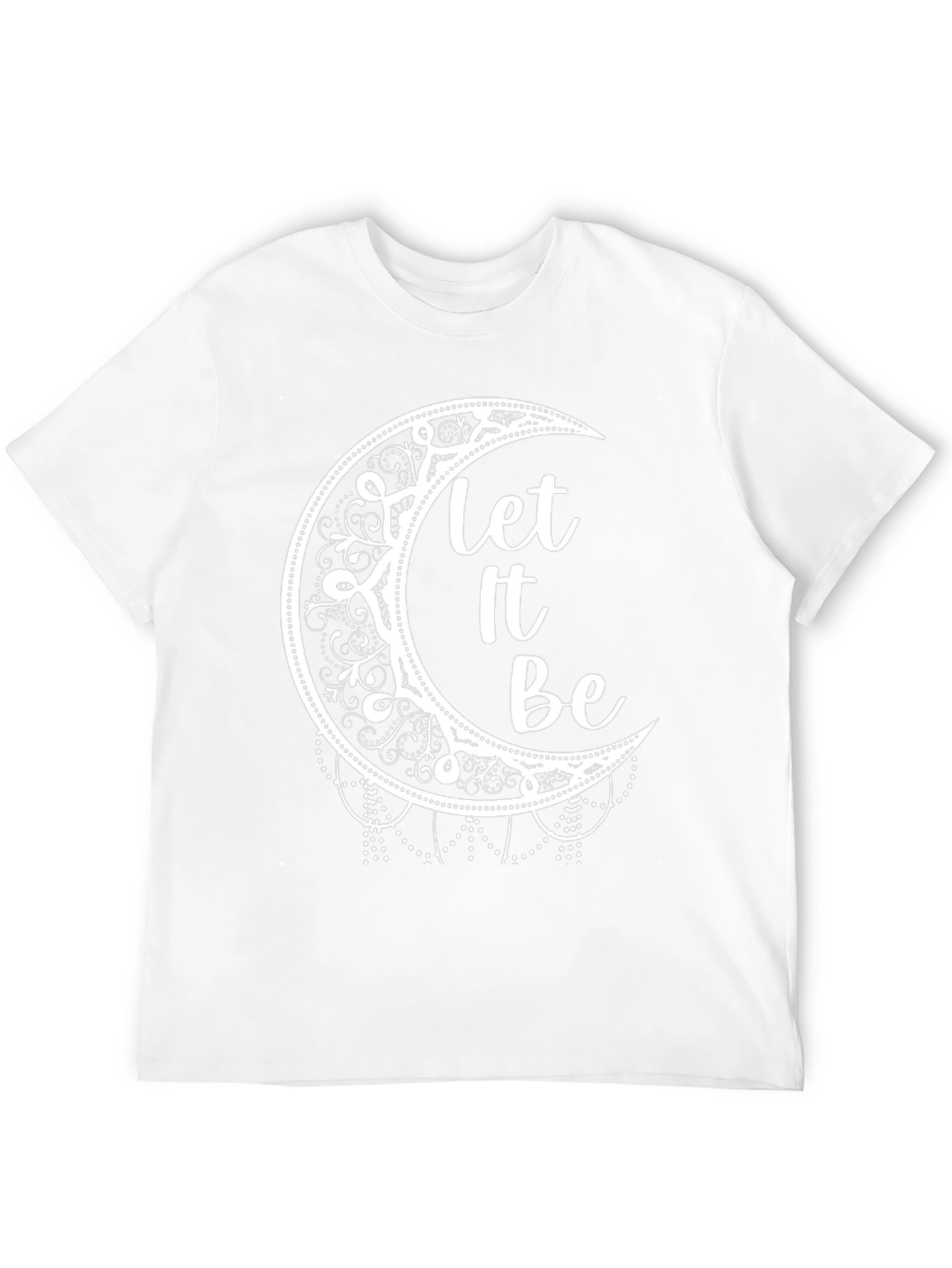 Let It Be Moon Graphic Tee - Black
