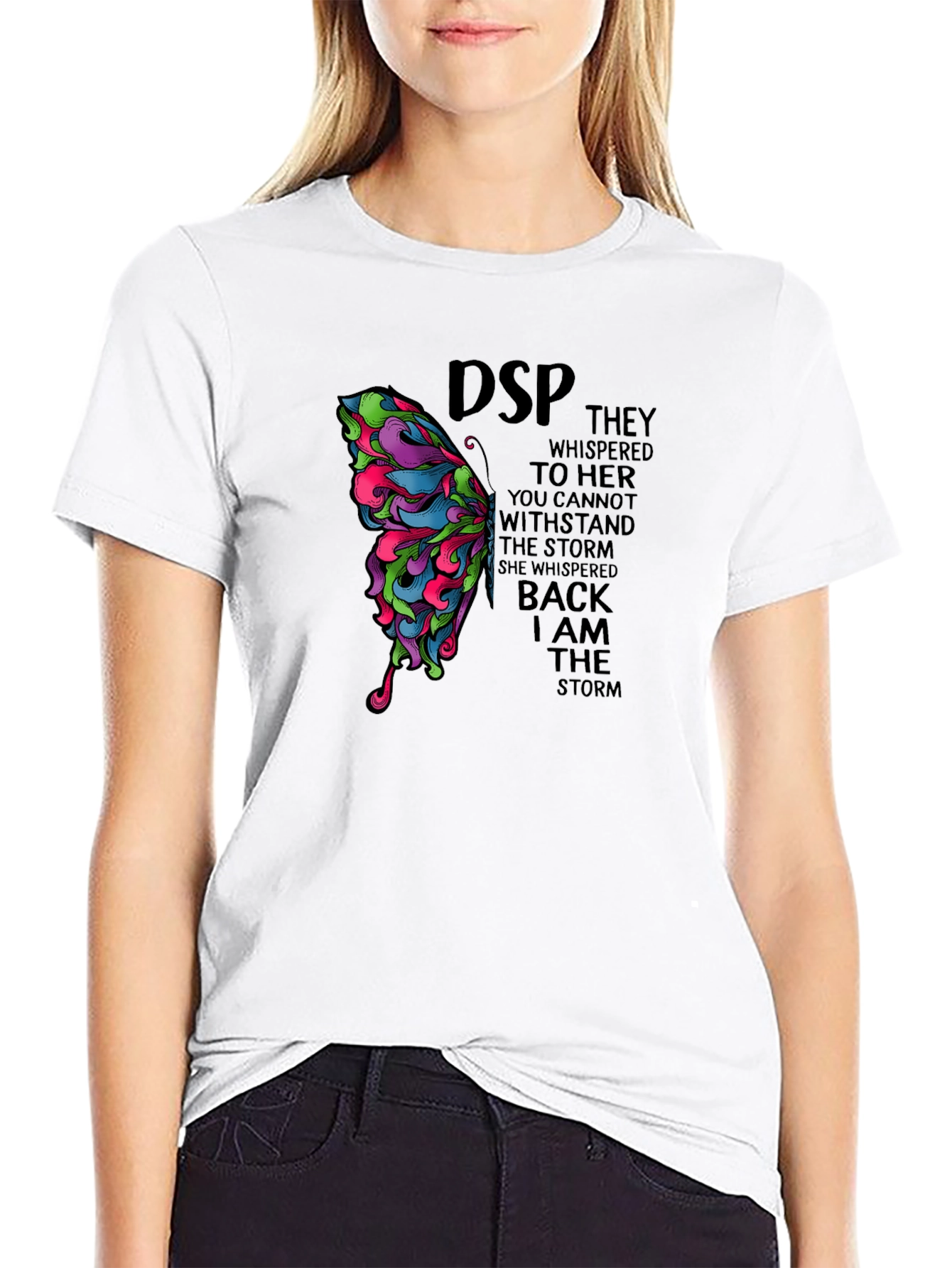 Butterfly Graphic T-Shirt: I Am The Storm