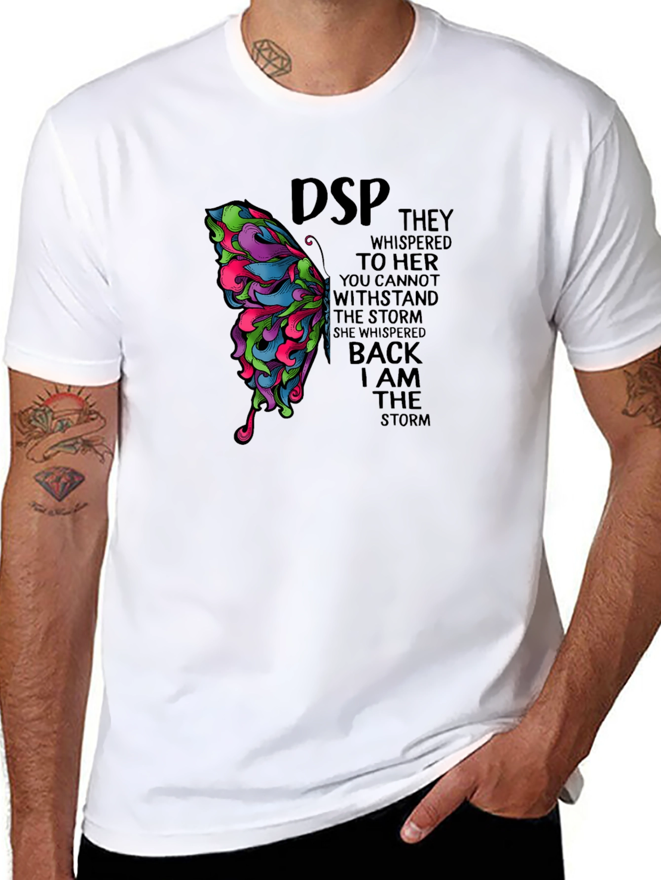 Butterfly Graphic T-Shirt: I Am The Storm