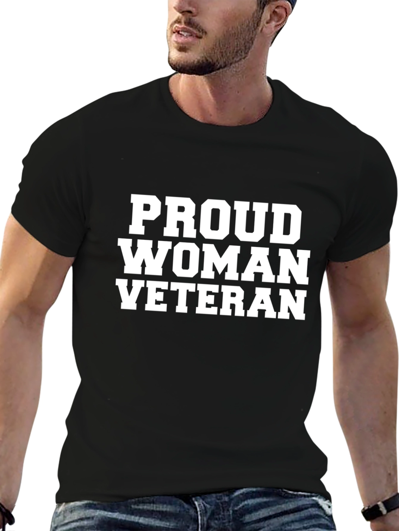 Proud Woman Veteran Graphic T-Shirt