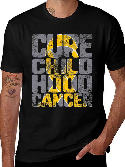 Cure Childhood Cancer Awareness Graphic T-Shirt