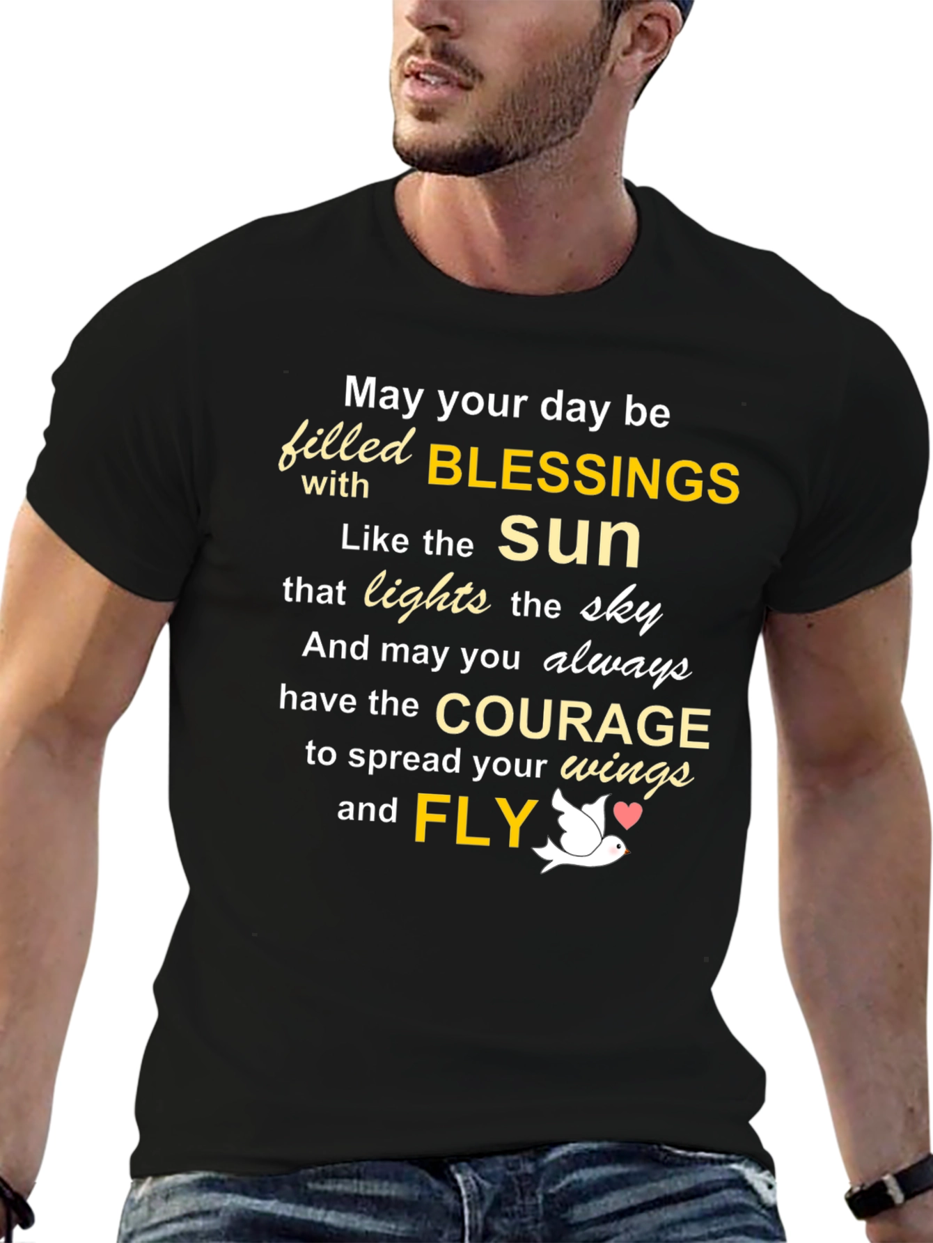 Inspirational Blessings Graphic T-Shirt