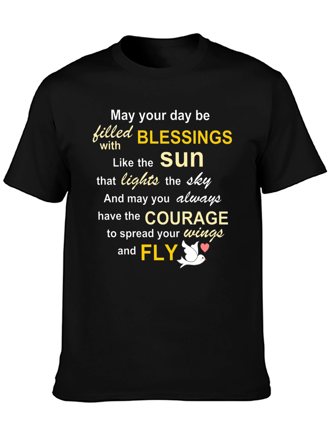 Inspirational Blessings Graphic T-Shirt