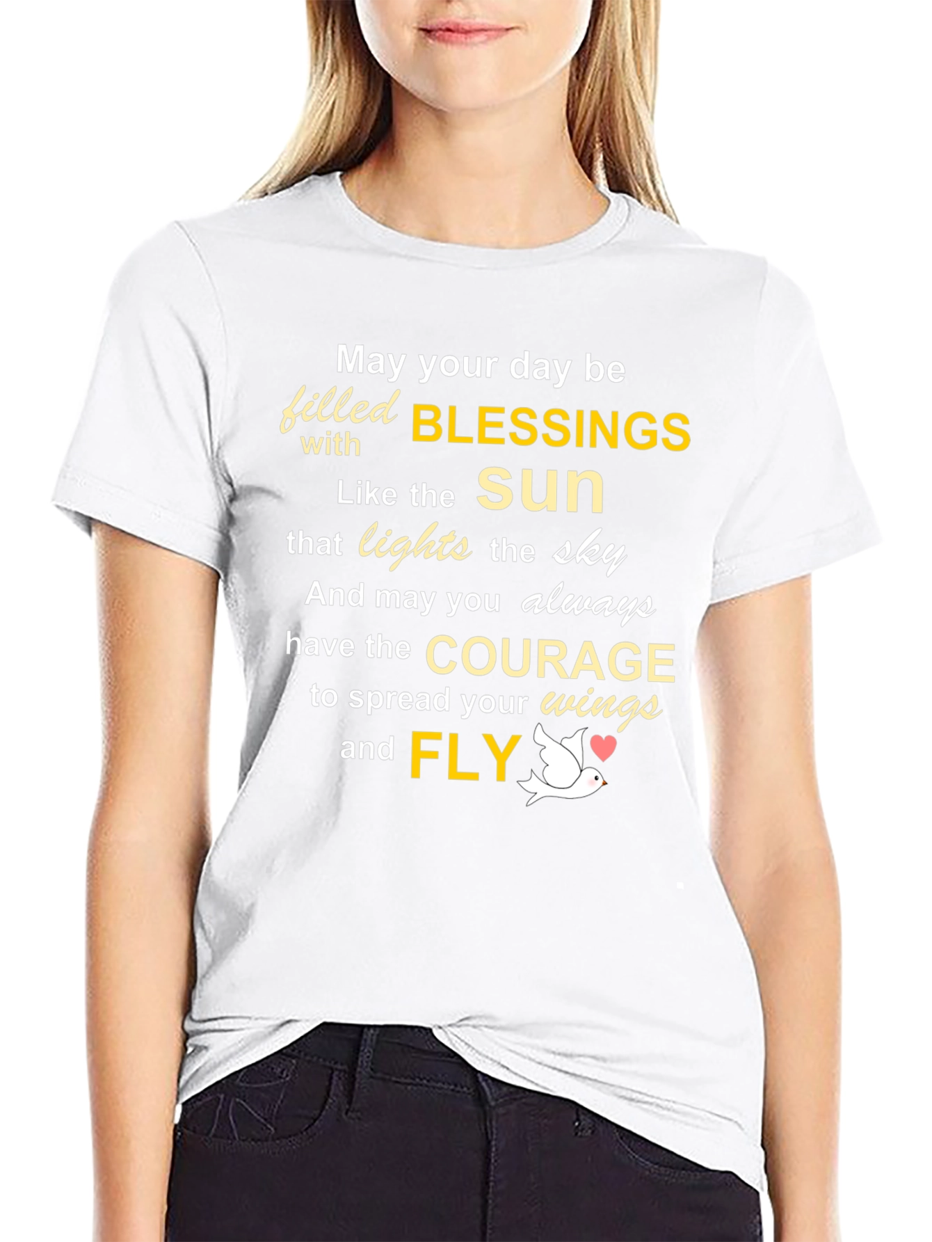 Inspirational Blessings Graphic T-Shirt