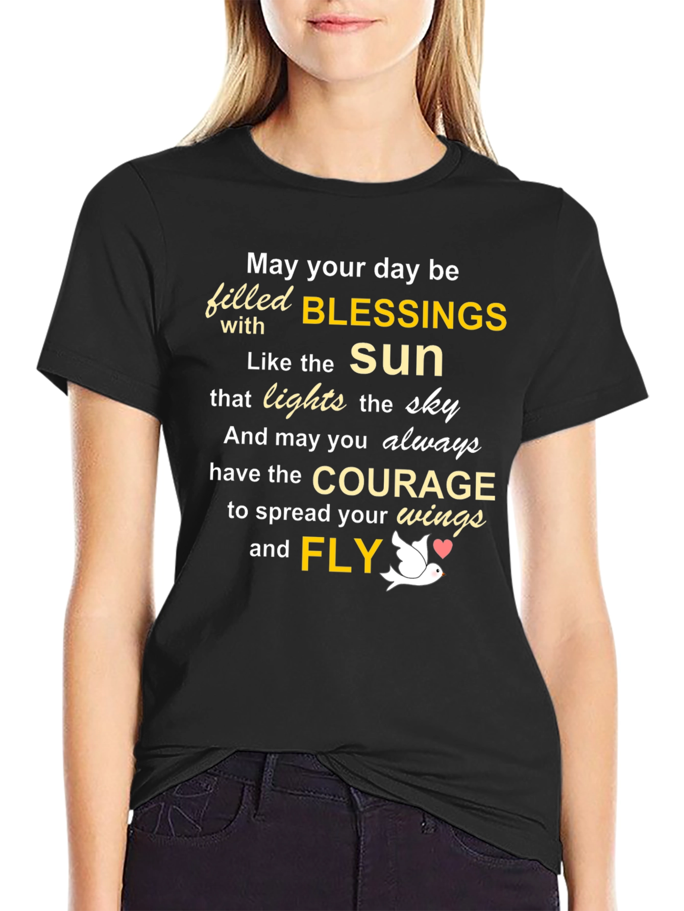 Inspirational Blessings Graphic T-Shirt