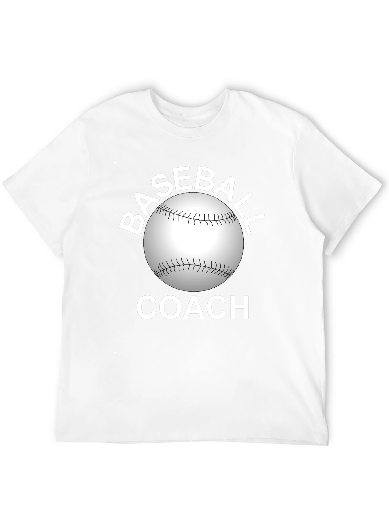 Baseball Coach T-Shirt - Black Graphic Tee