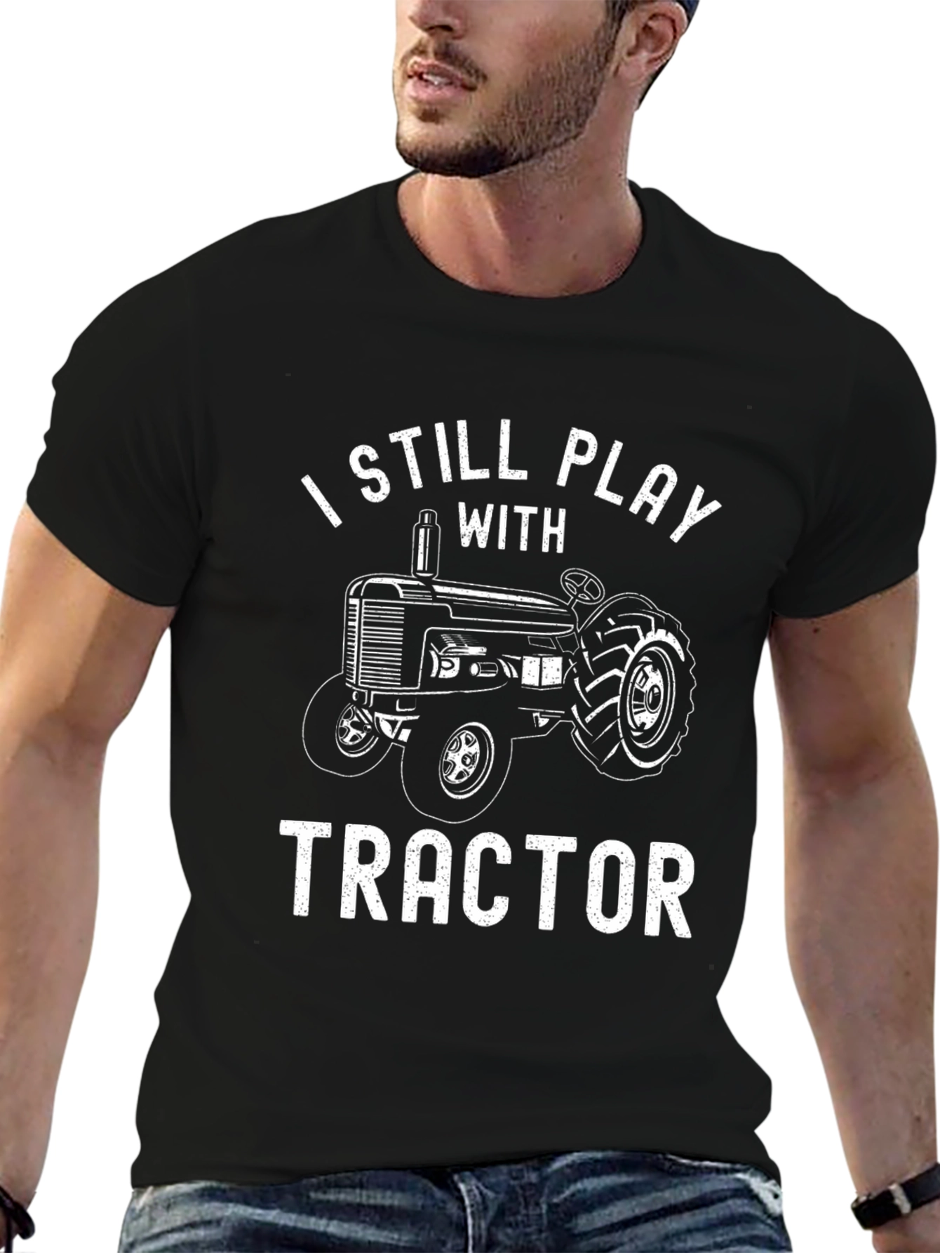 I Still Play With Tractor Mens Graphic T-Shirt