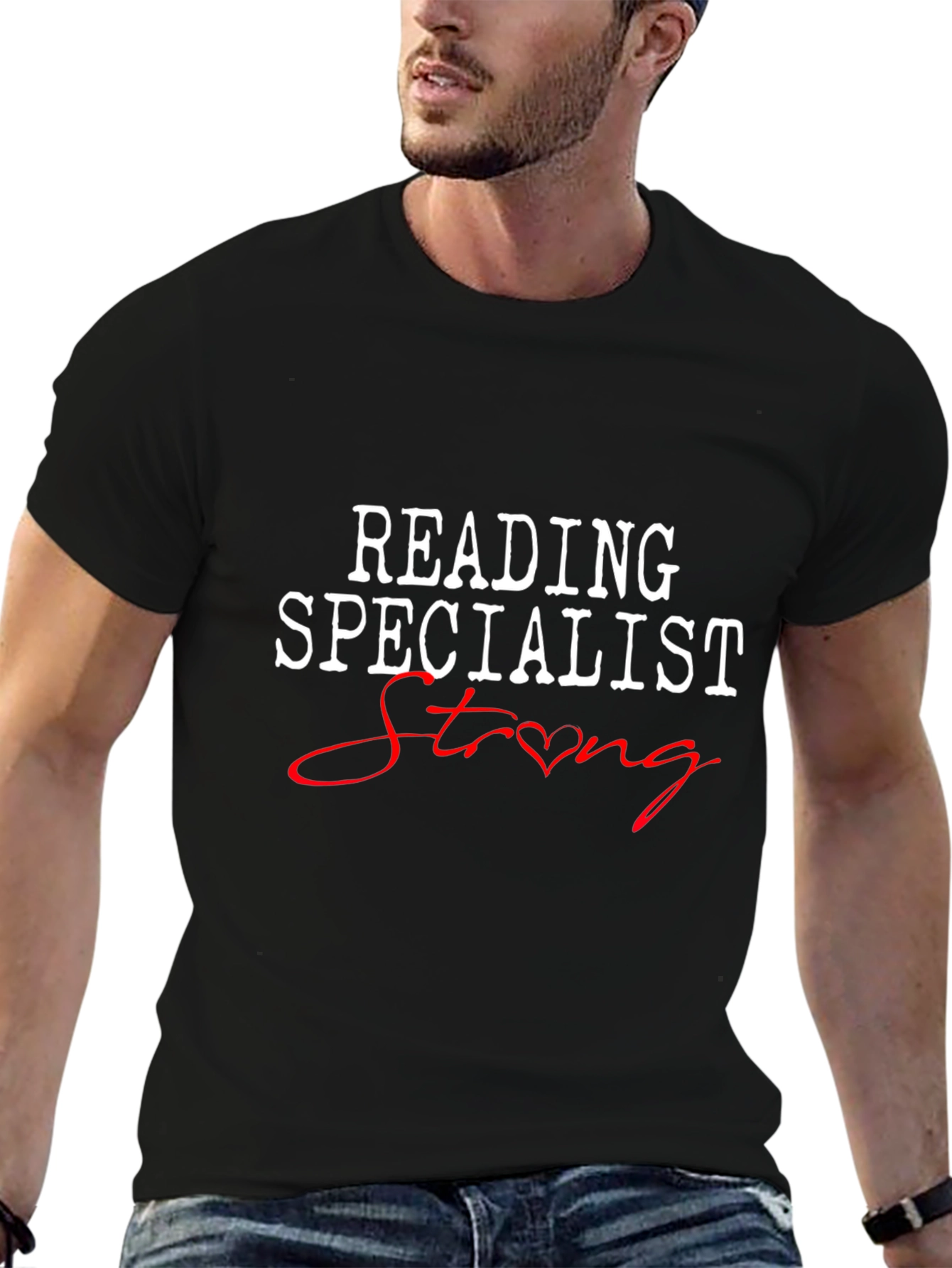 Reading Specialist Strong Graphic Tee - Black