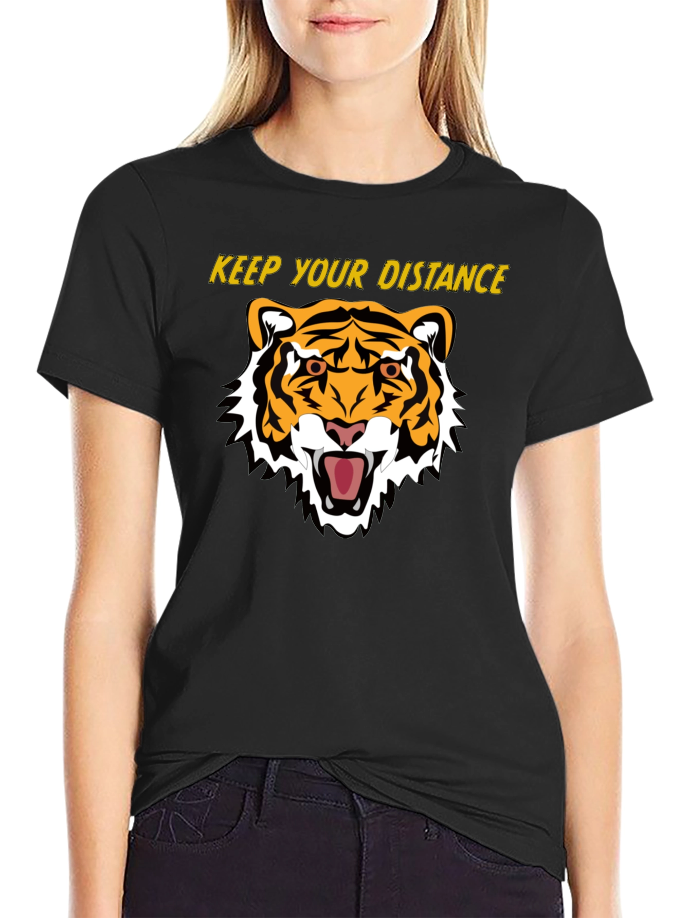 Keep Your Distance Tiger Graphic Tee
