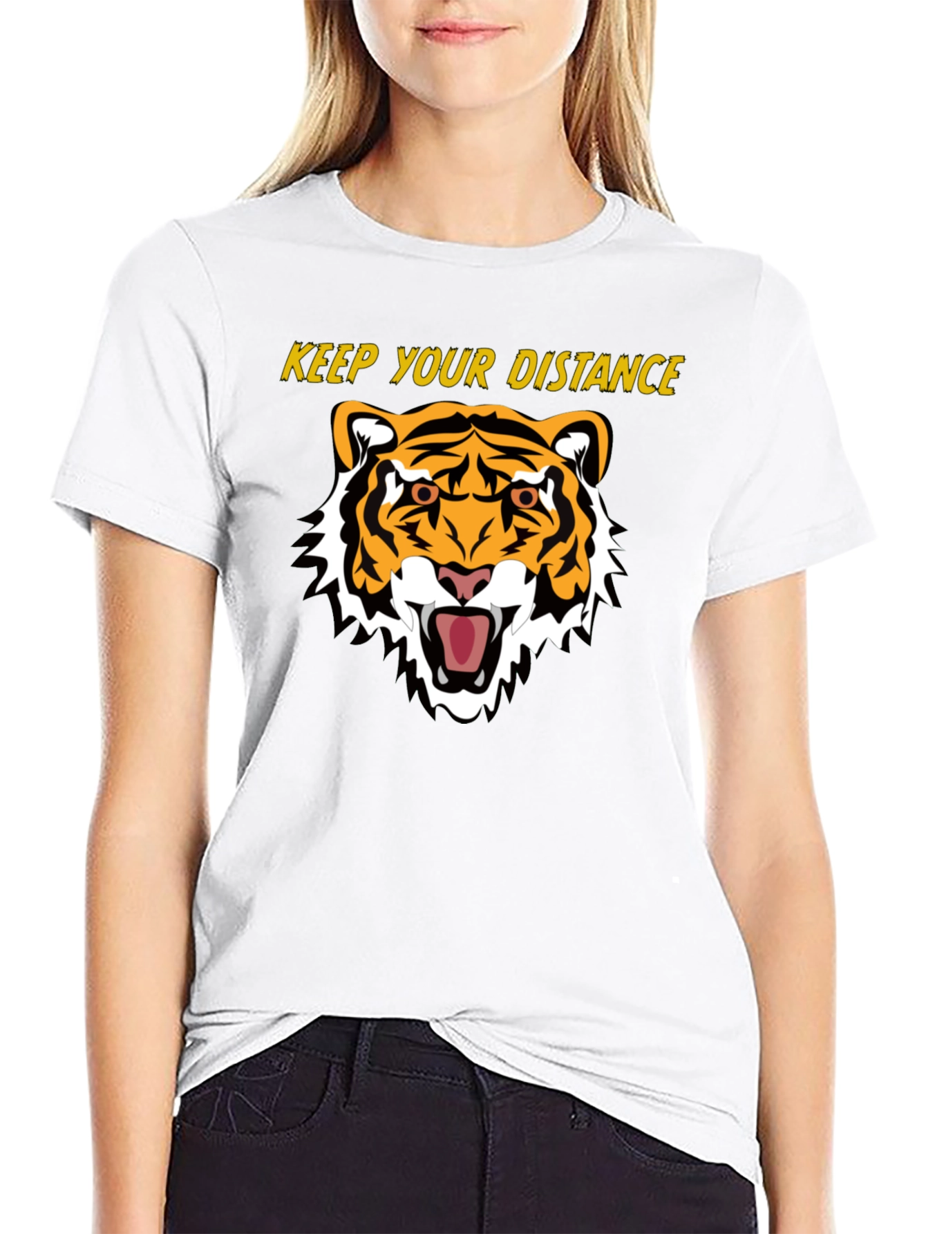 Keep Your Distance Tiger Graphic Tee