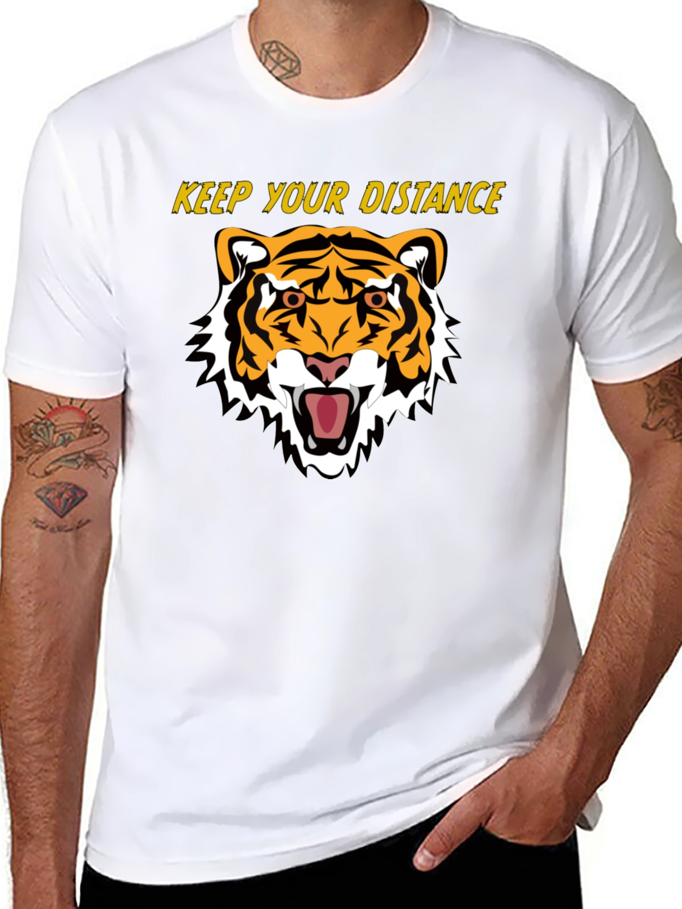 Keep Your Distance Tiger Graphic Tee