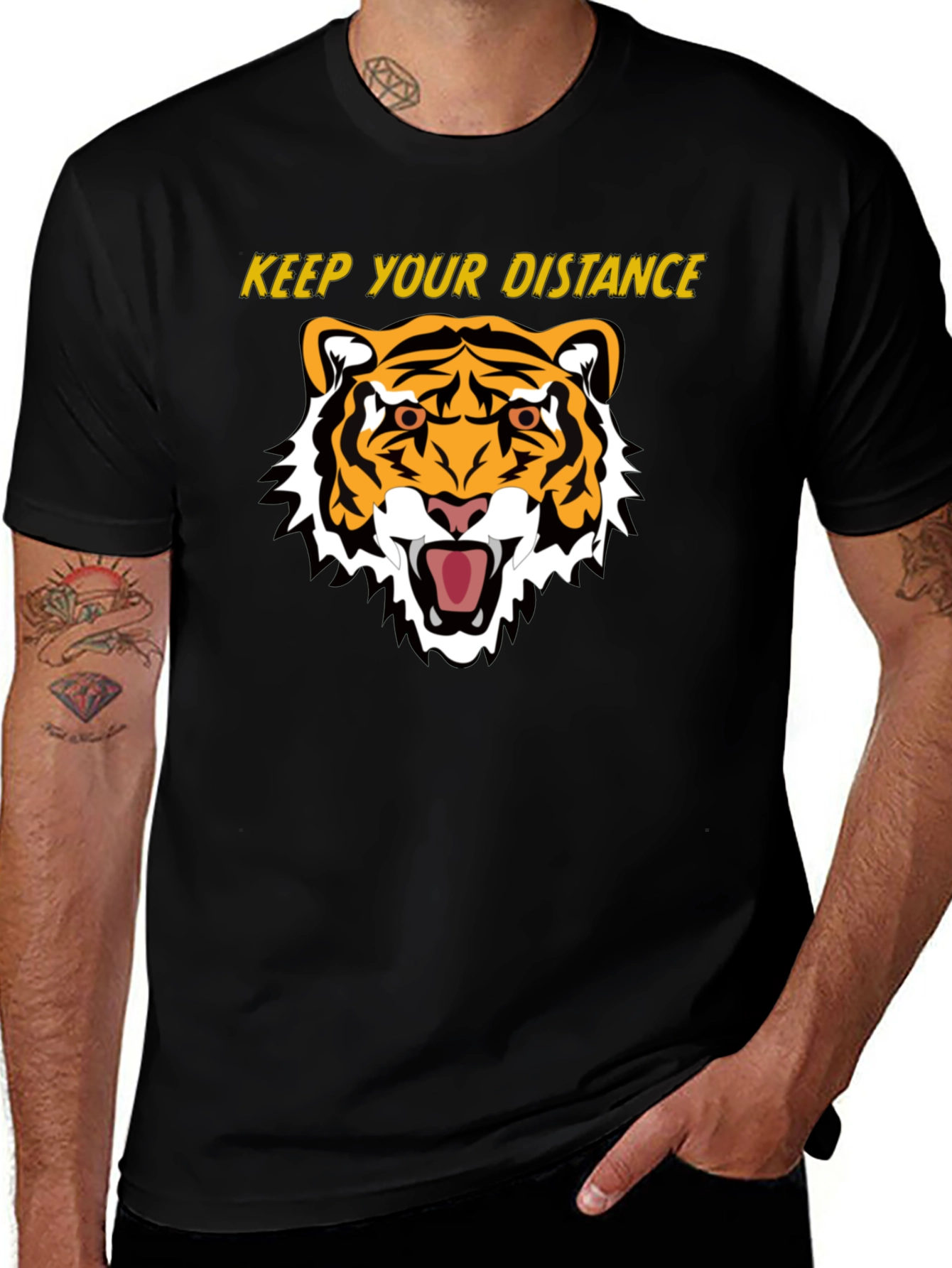 Keep Your Distance Tiger Graphic Tee