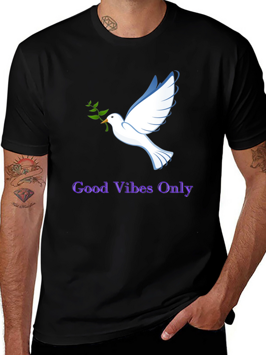 Good Vibes Only Dove Graphic Tee - Unisex