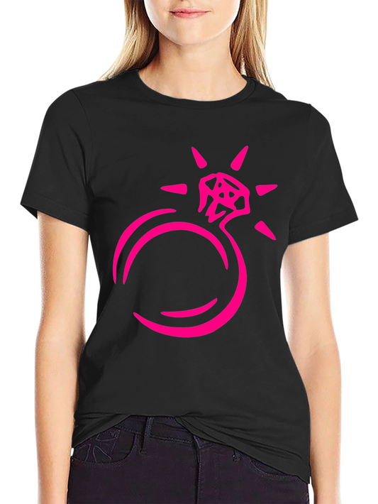 Diamond Ring Graphic Tee - Black