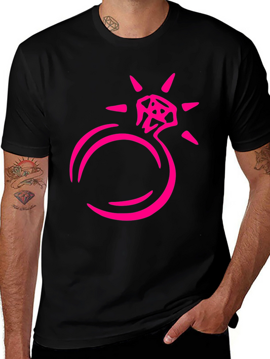 Diamond Ring Graphic Tee - Black
