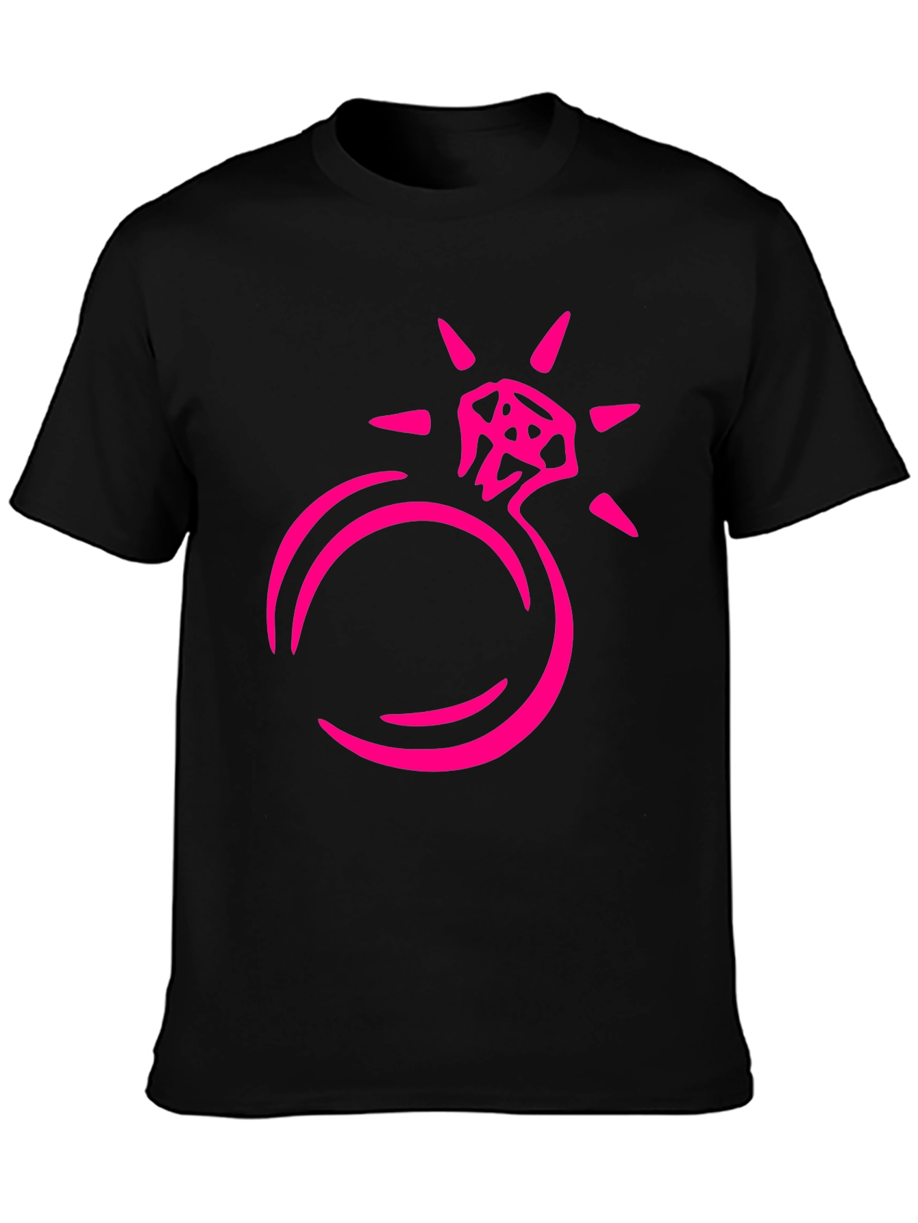 Diamond Ring Graphic Tee - Black