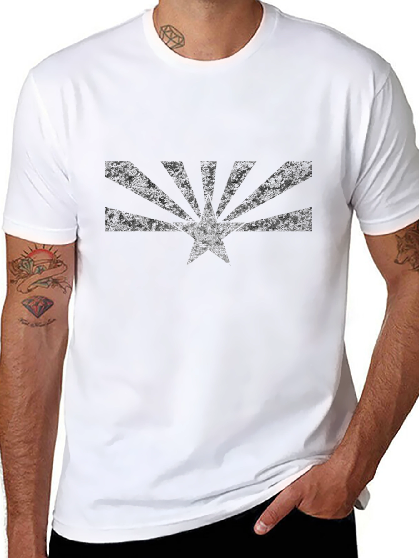 Arizona State Flag T-Shirt - Distressed Graphic Tee