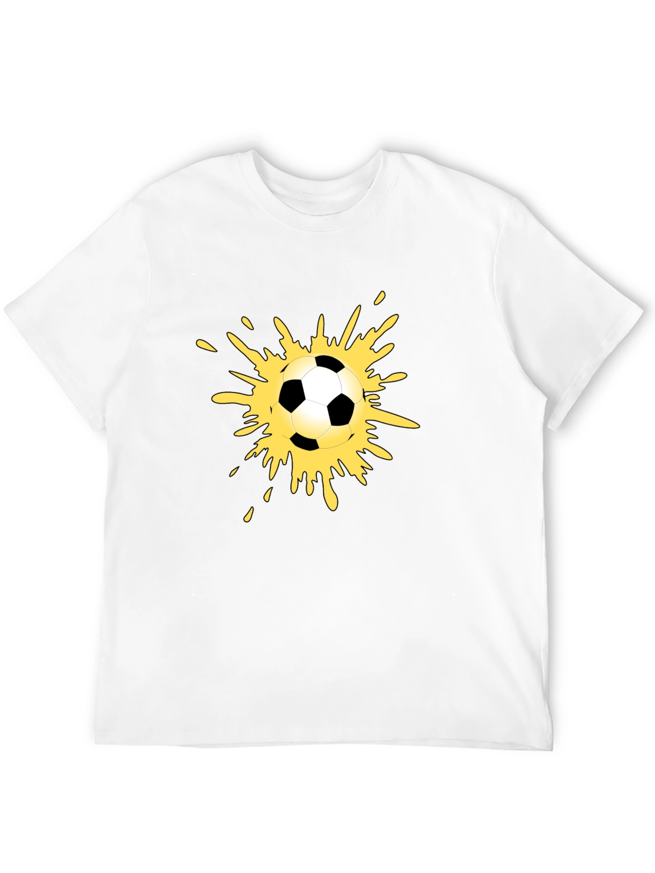 Soccer Splash Tee - Black Graphic T-Shirt