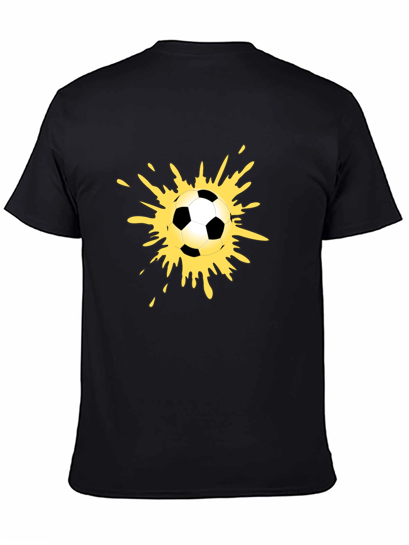 Soccer Splash Tee - Black Graphic T-Shirt