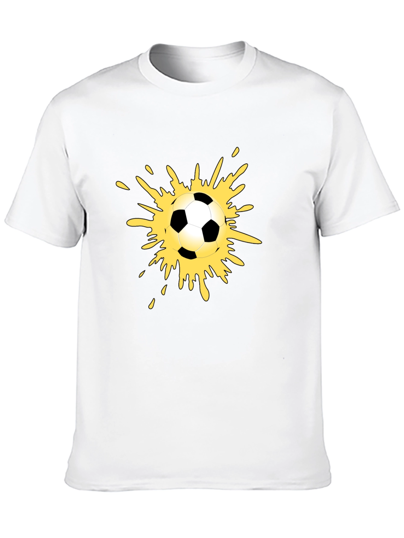 Soccer Splash Tee - Black Graphic T-Shirt
