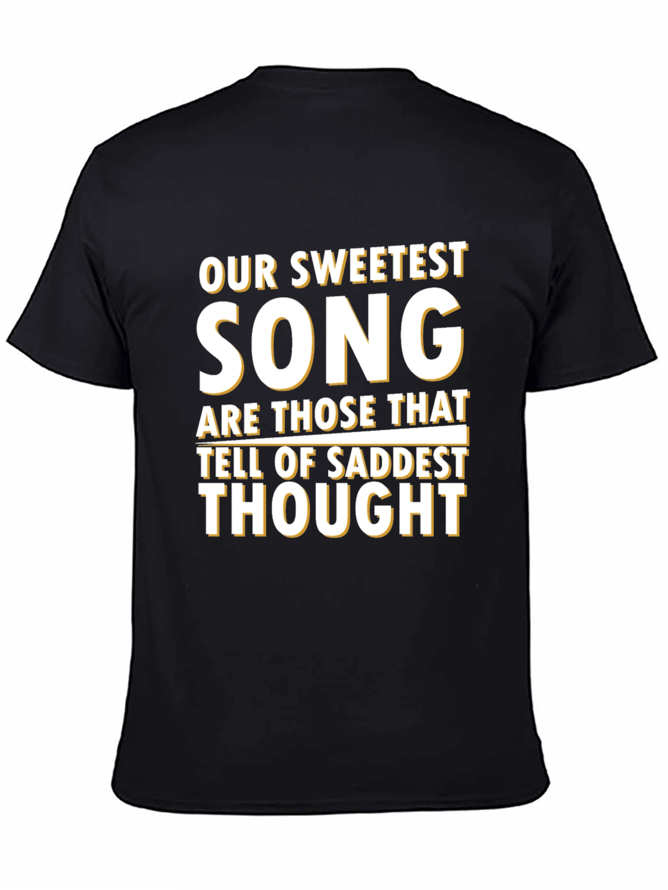 Sweetest Song Graphic Tee - Black Crew Neck T-Shirt