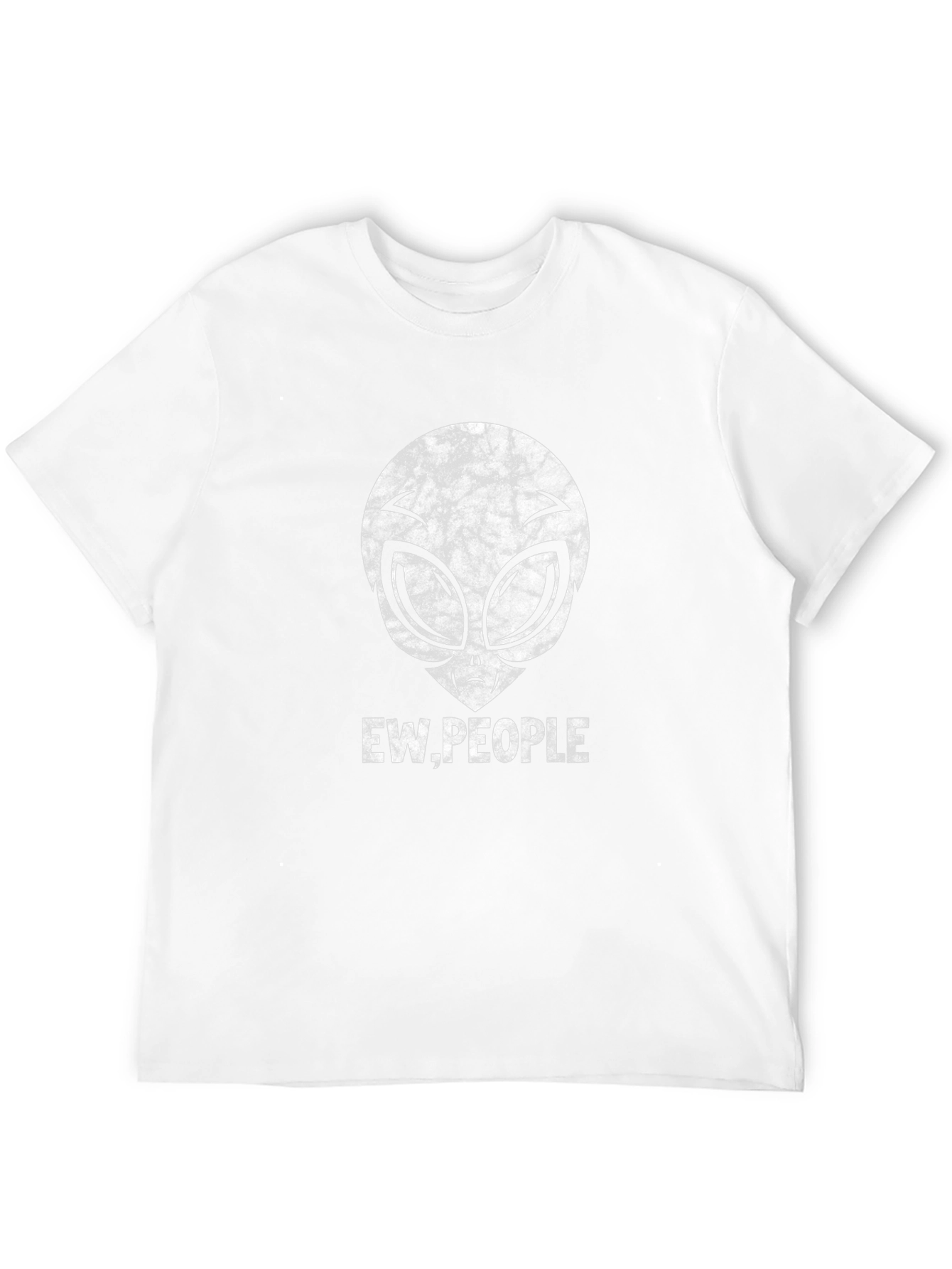 Ew People Alien Graphic Tee - Black Cotton Blend