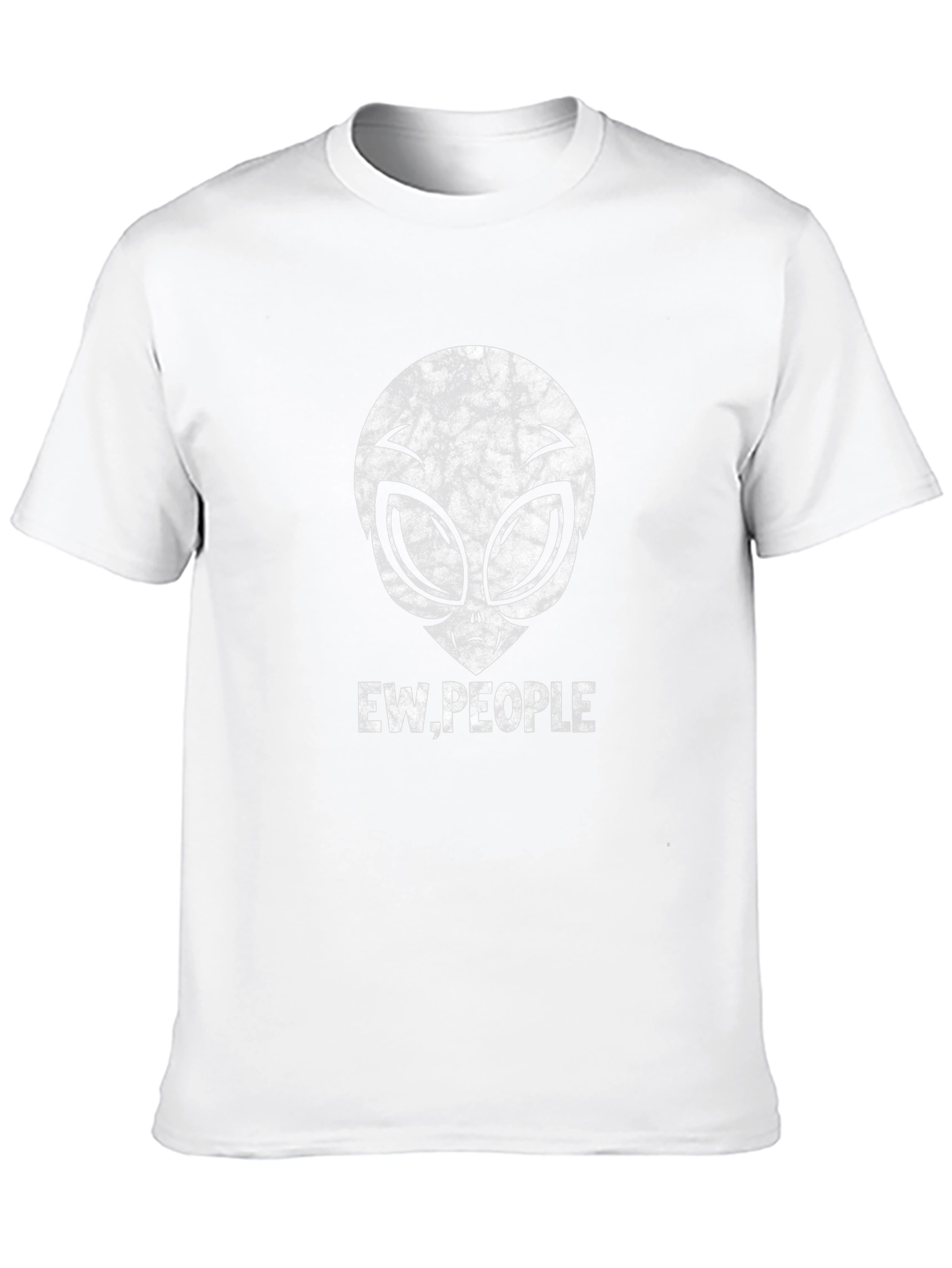 Ew People Alien Graphic Tee - Black Cotton Blend