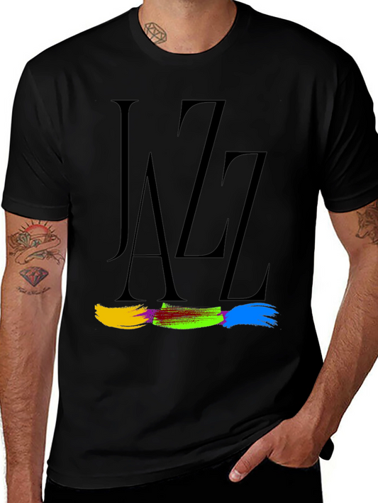 Jazz Typography Graphic Tee - Classic Style