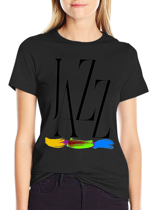 Jazz Typography Graphic Tee - Classic Style