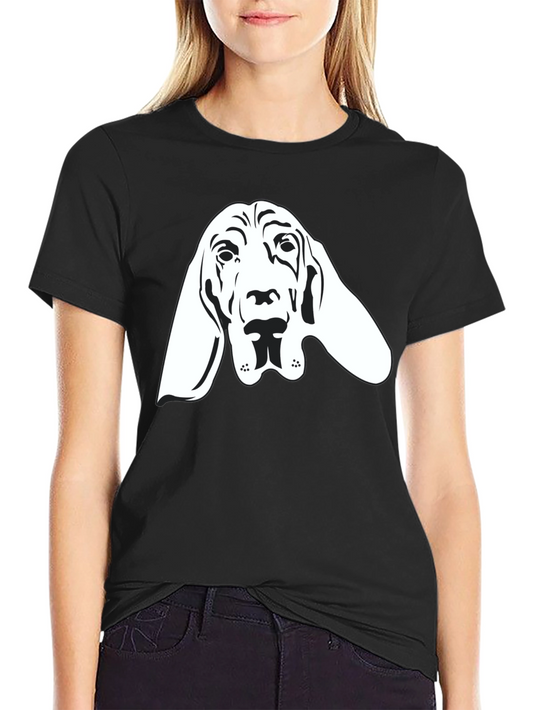Bloodhound Dog Graphic Tee - Unisex Black T-Shirt