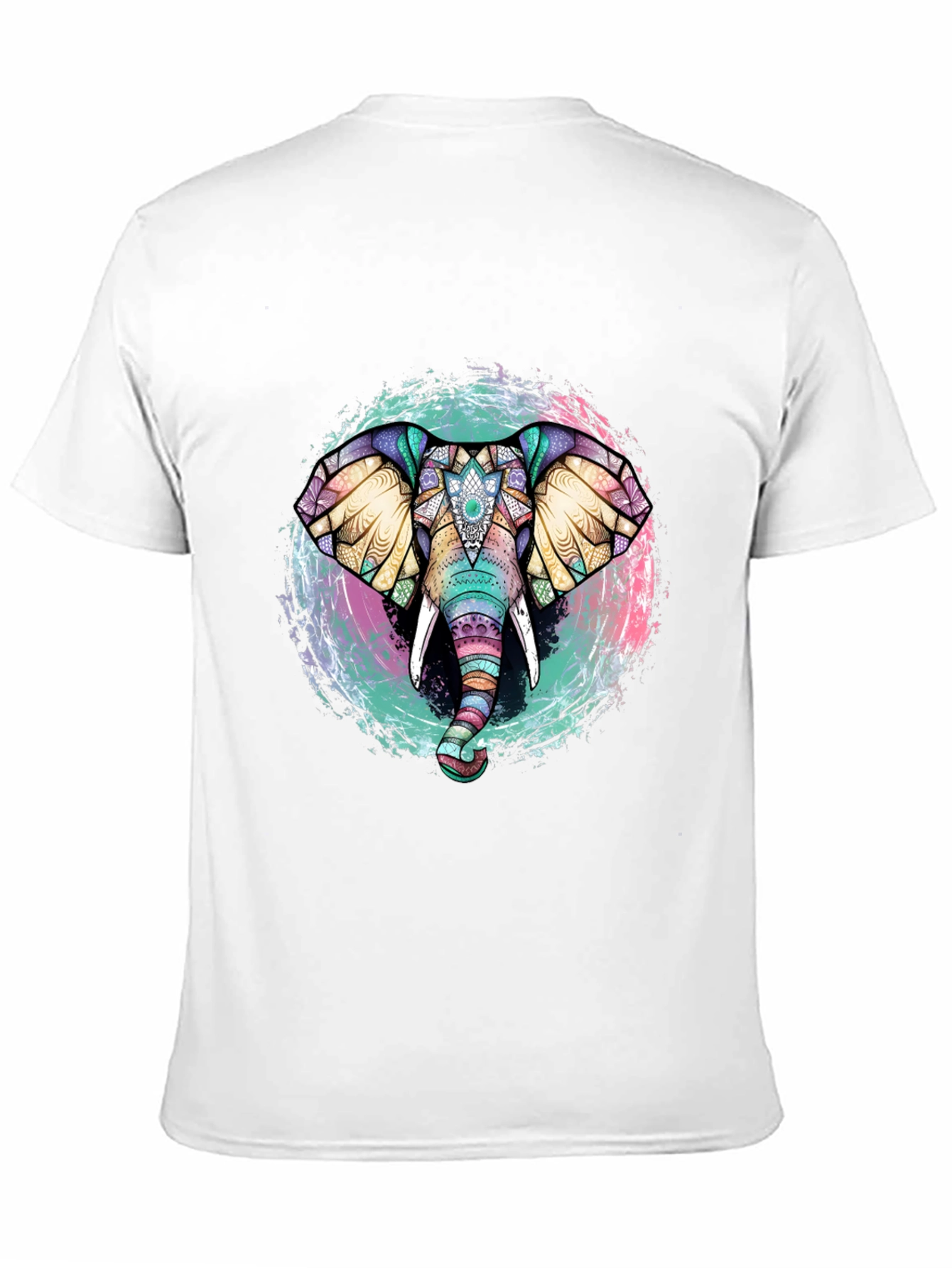 Elephant Mandala Graphic Tee - Unique Design