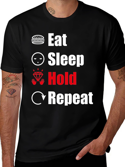 Eat Sleep Hold Repeat Graphic Tee