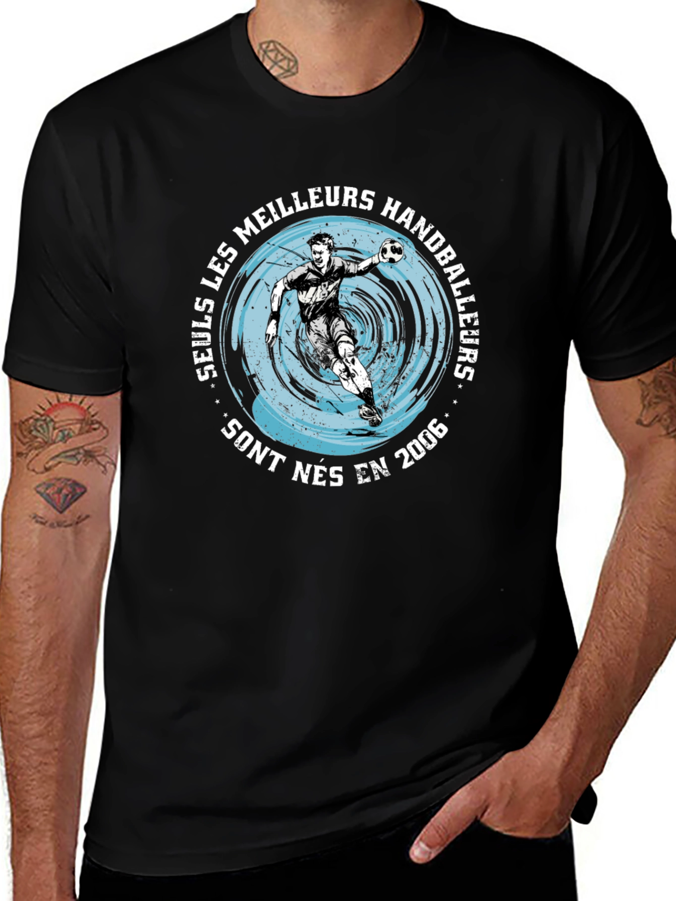 Handball Player Graphic T-Shirt - Born in 2006