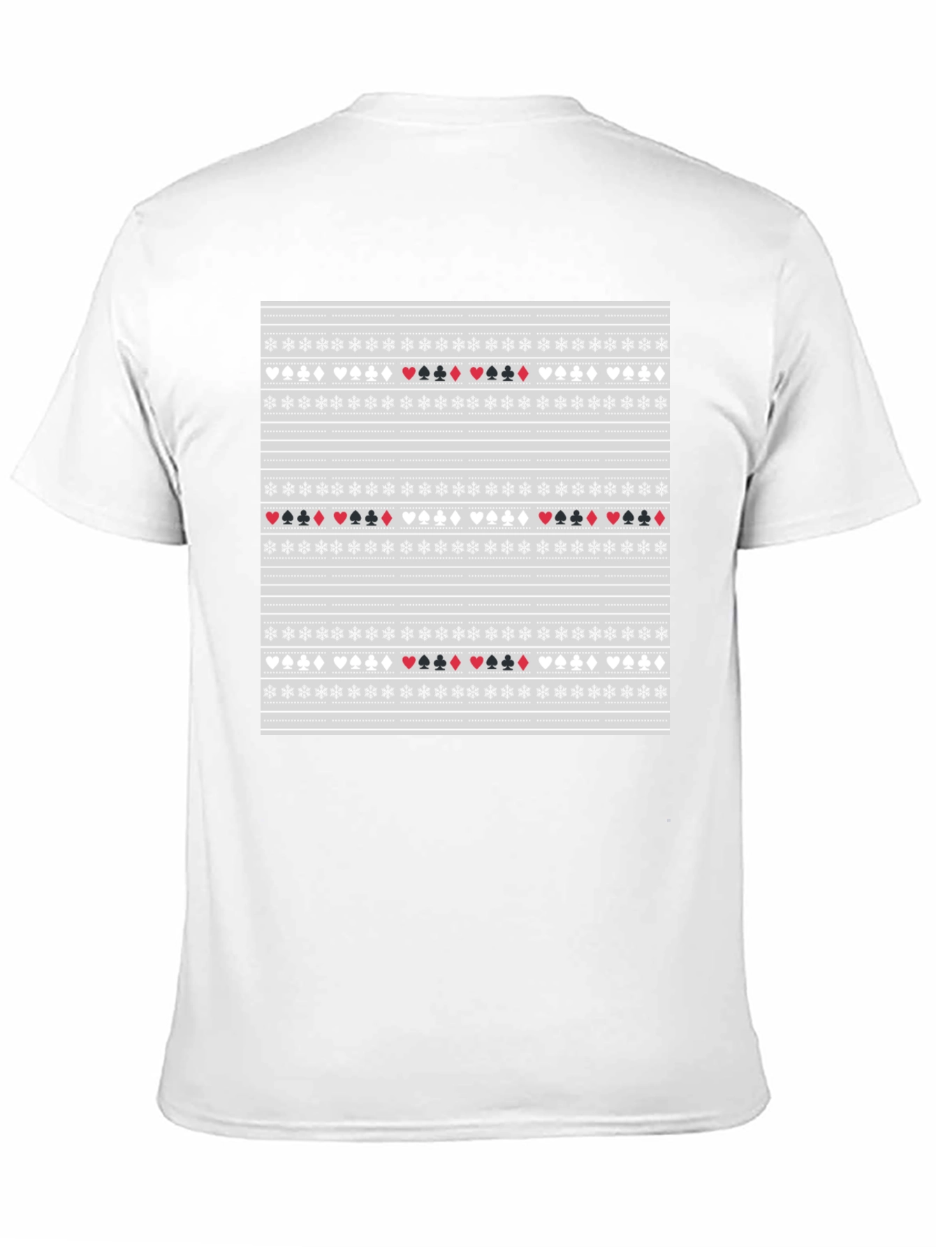 Novelty Card Suit Pattern Tee