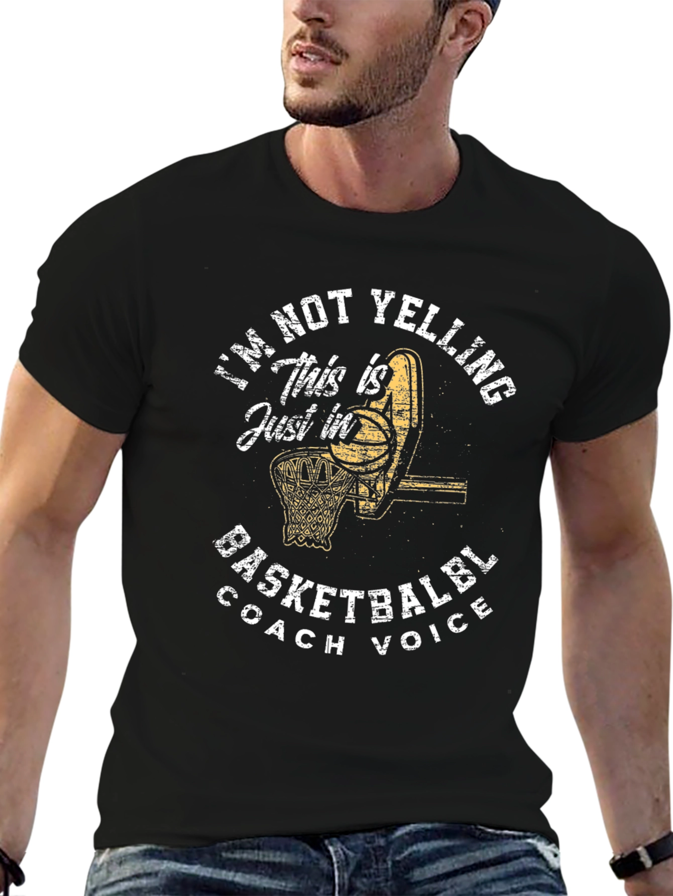 Basketball Coach Voice Graphic Tee