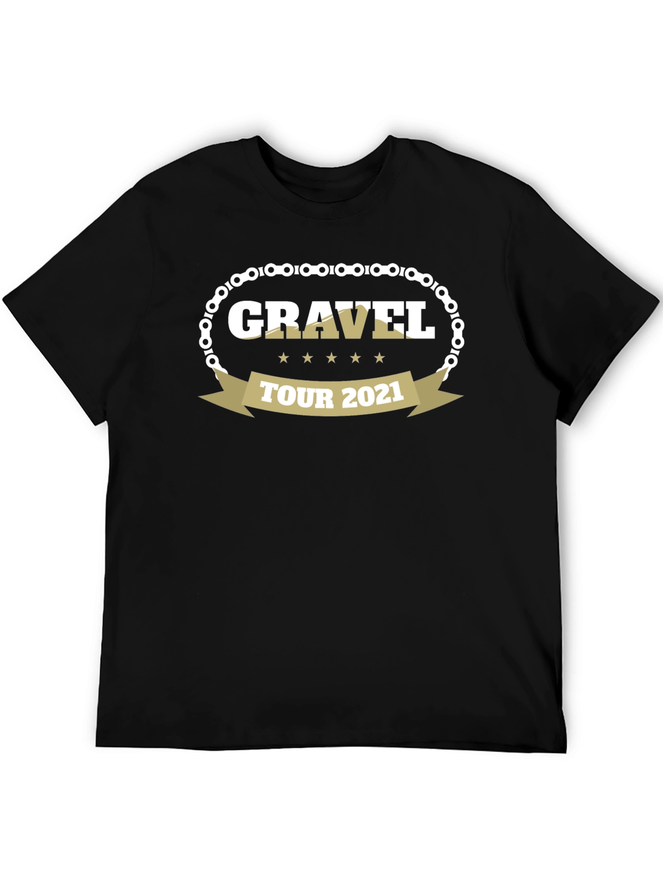 Gravel Tour 2021 Black T-Shirt