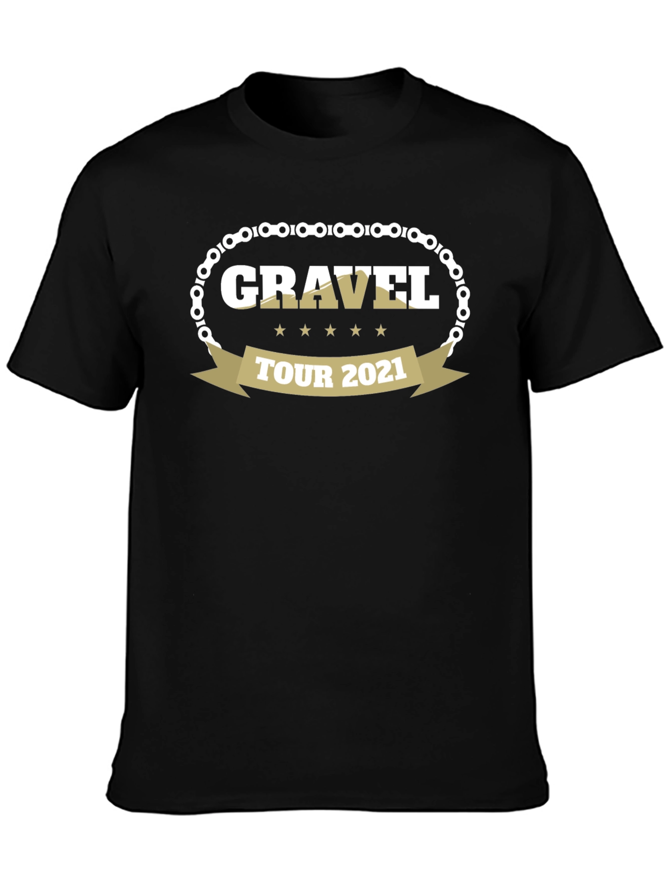Gravel Tour 2021 Black T-Shirt