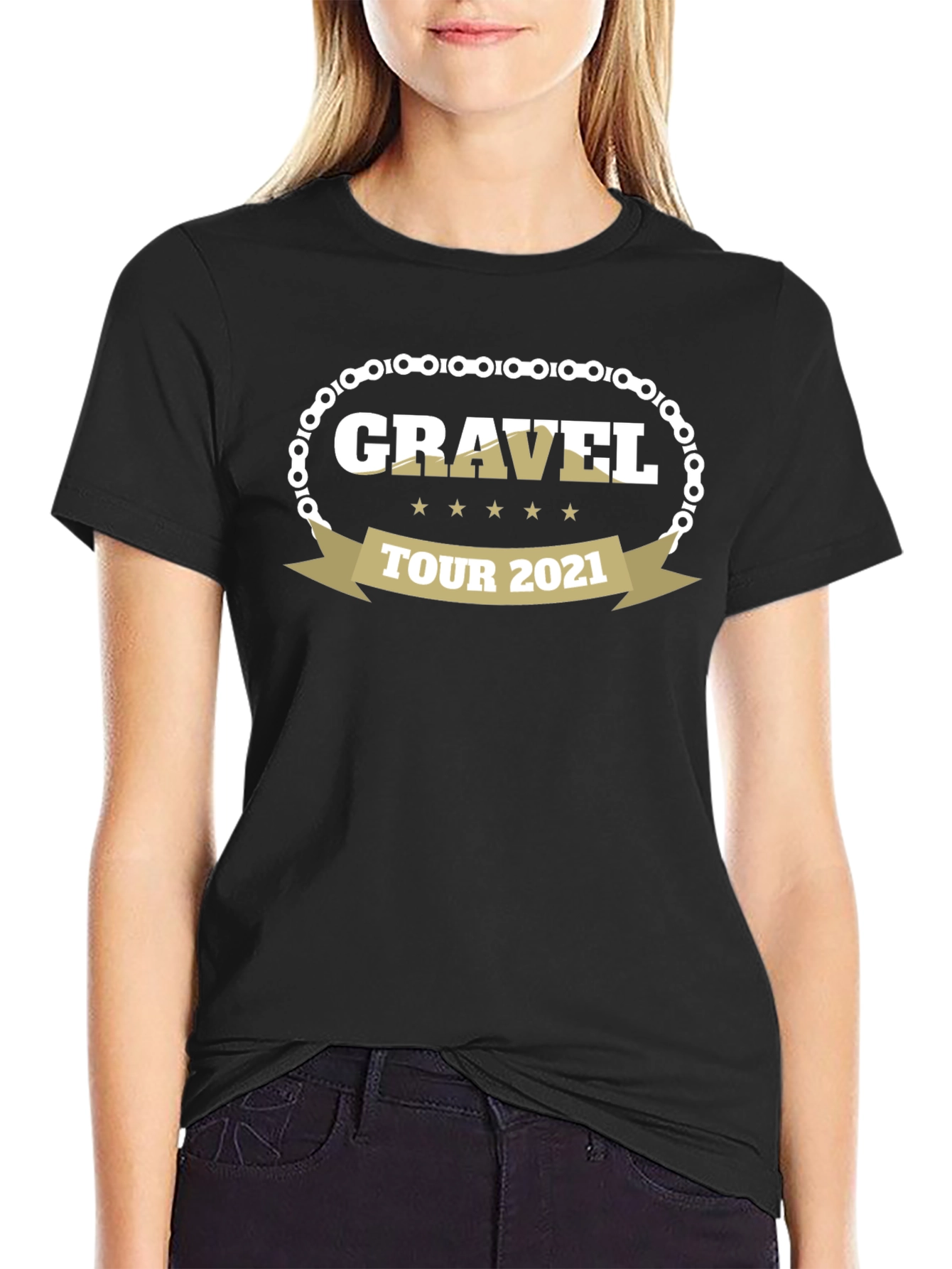 Gravel Tour 2021 Black T-Shirt